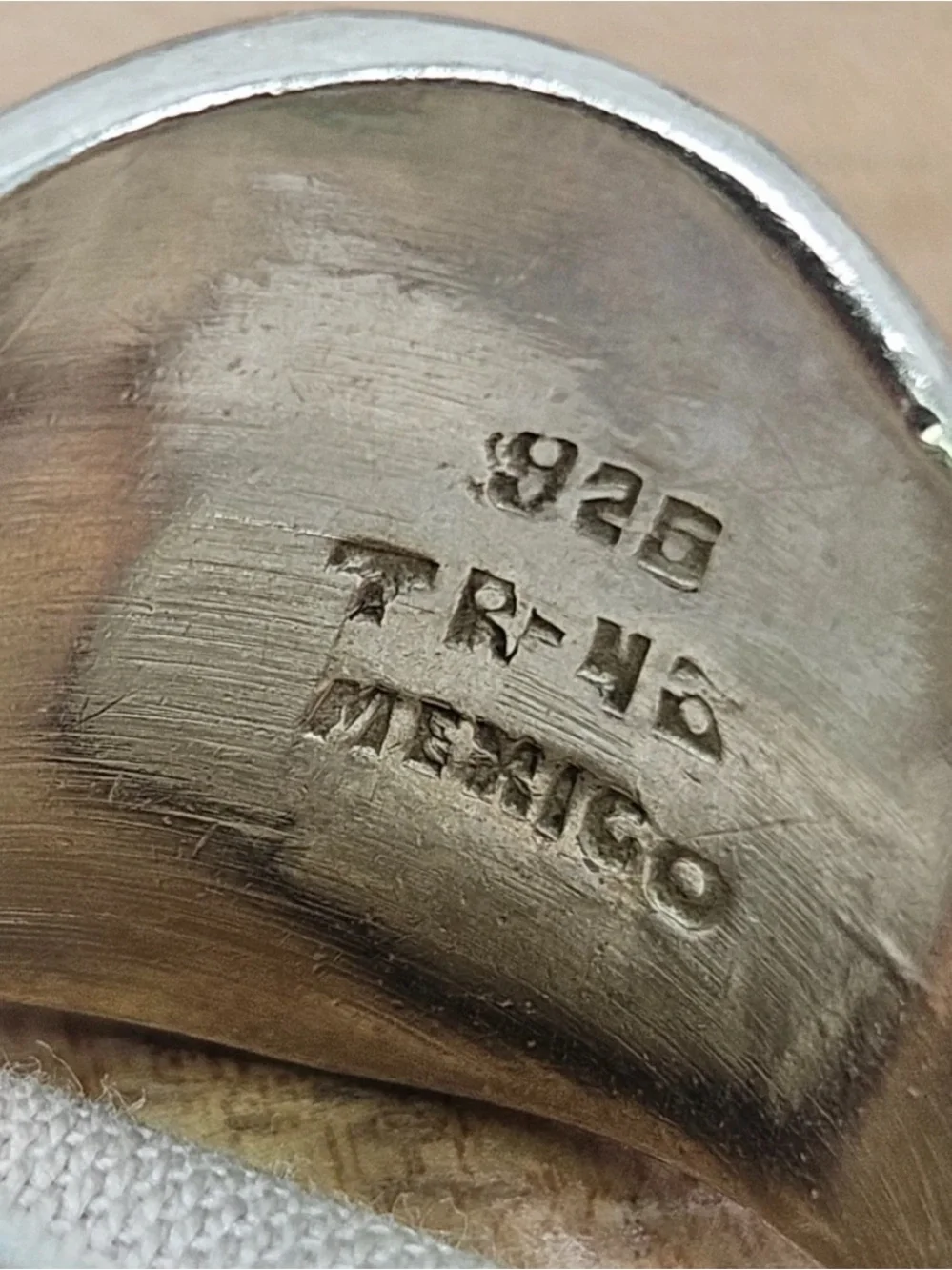 Vintage Sterling Silver Taxco Mexico TR-46 Modernist Sculptural Ring Band